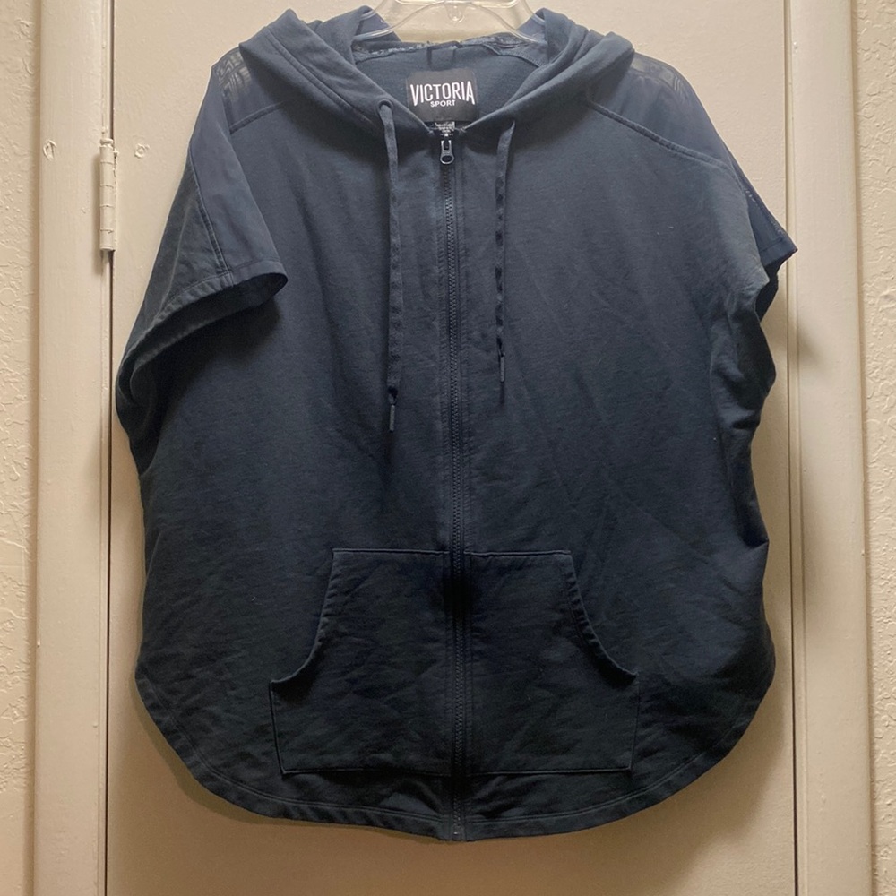 Women’s Victoria’s Secret Sport sleeveless workout zip up hoodies LG 12/14